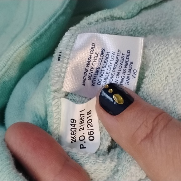 Vineyard Vines Light Green Coastal Pullover Drawstring Sweatshirt Whale Logo - Picture 13 of 16